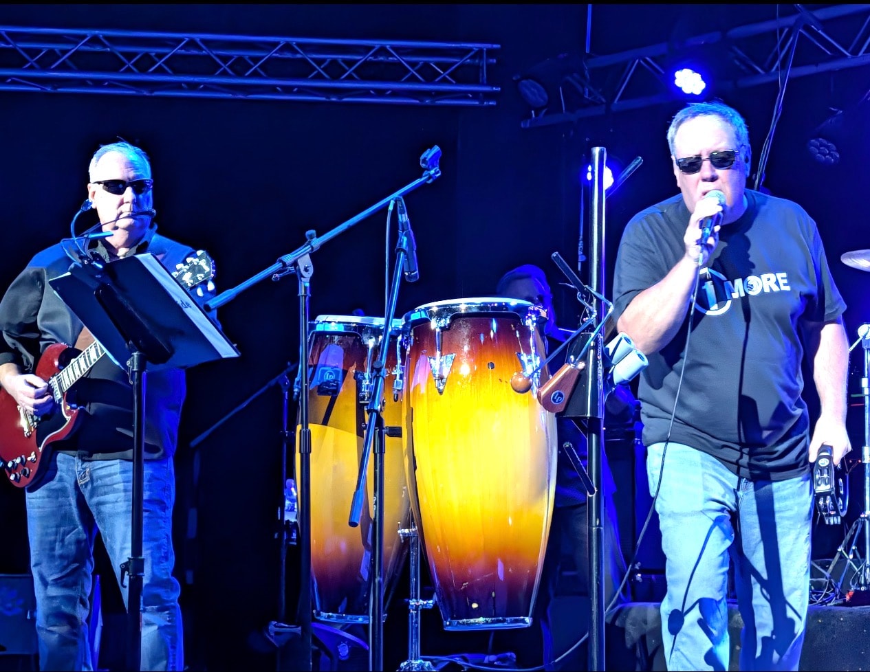 Drummer performing
